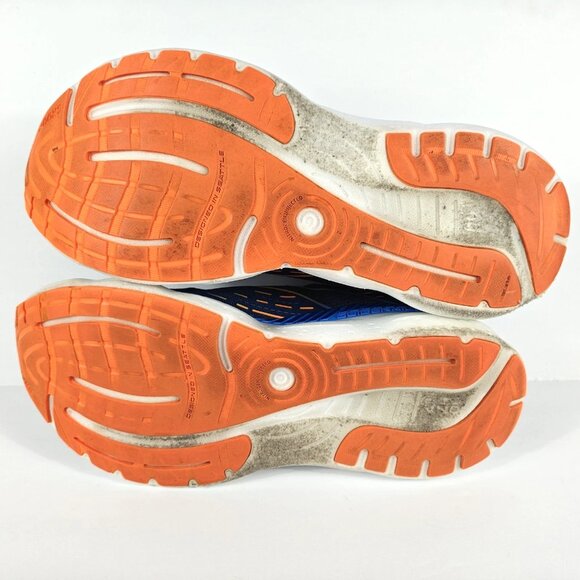 Brooks Glycerin GTS 20 Men's 11 Running Shoes Sneakers Blue Orange 1103831D444 - Picture 14 of 16
